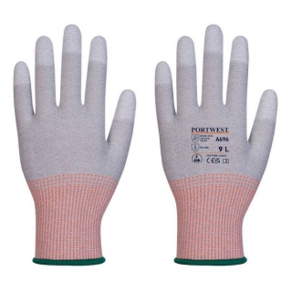 Portwest A696 - LR13 ESD PU Fingertip Cut Glove  Cut Levl B pack of 12 pairs